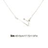 Ins Twelve Chic Friendship Necklace Sign Chain Jewelry Creative Charm Pendant DIY Rhinestone Zodiac for Lover Festival Gifts