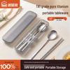 Pure Titanium Portable Chopsticks & Spoon Set