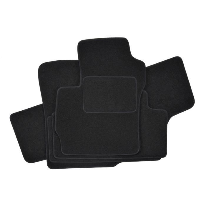 Tapis De Sol - Mazda - 5 - Velours Noir - 5 Pièces - Ajustement Précis