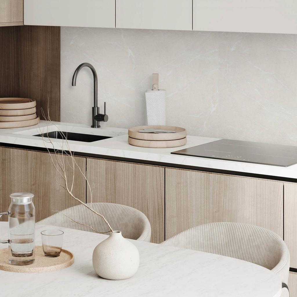 Self-Adhesive Vinyl Panel With Print 100x50 cm Marble Pattern with Veins