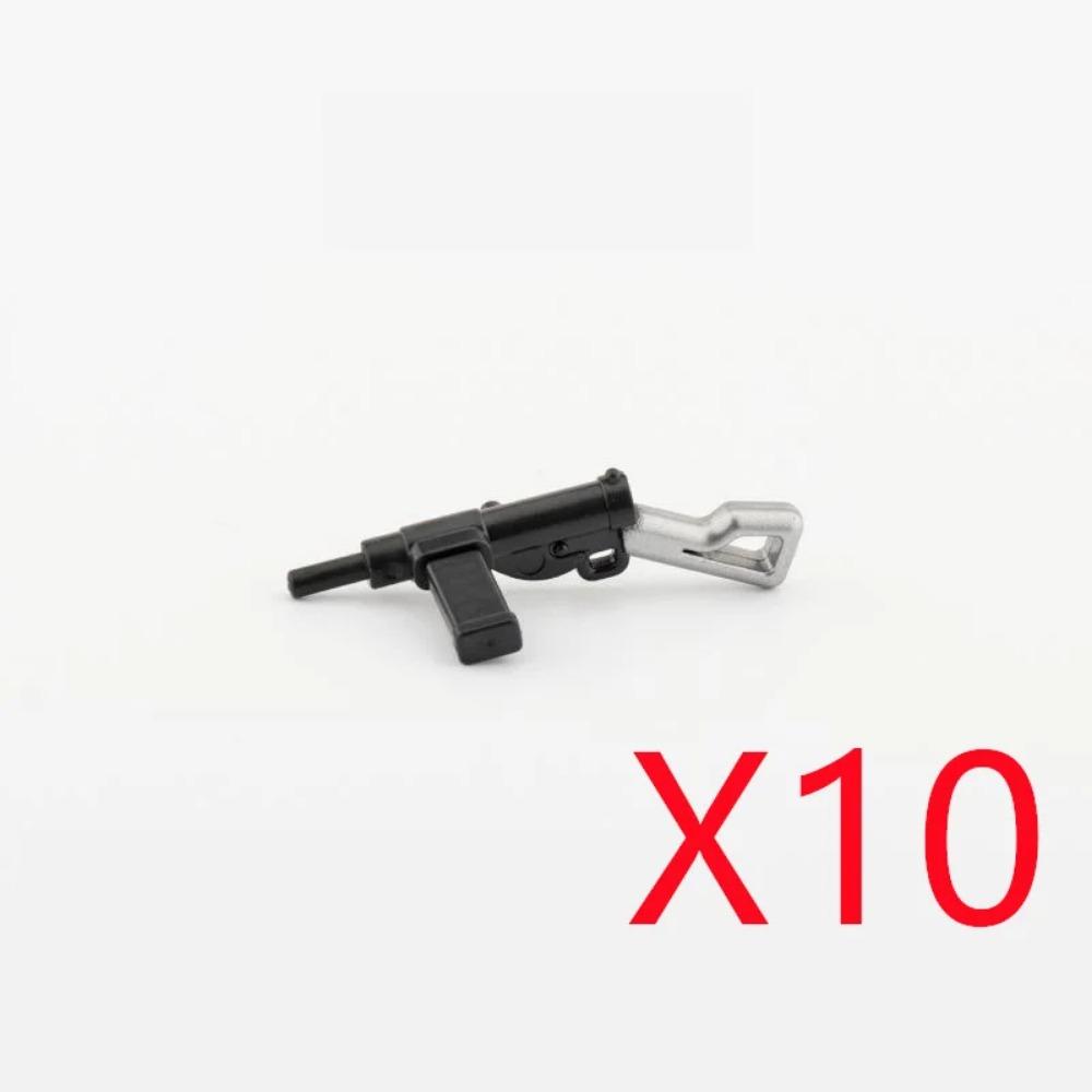 WWI WWII Building Blocks Soldiers Military Accessories Bomb Two-color Gun Mini Brick Weapons Gift Toy AKM Helmet RPG Grenad X026