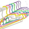 Colorful Non-Slip Children's Plastic Hangers for Wet & Dry Clothes