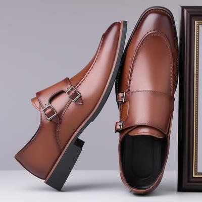 Fashion Stylish Men's Casual Leather Shoes New Trendy Oxford Shoes Classic Formal Male Brogue Shoes Comfortable Formal Dress Footwear