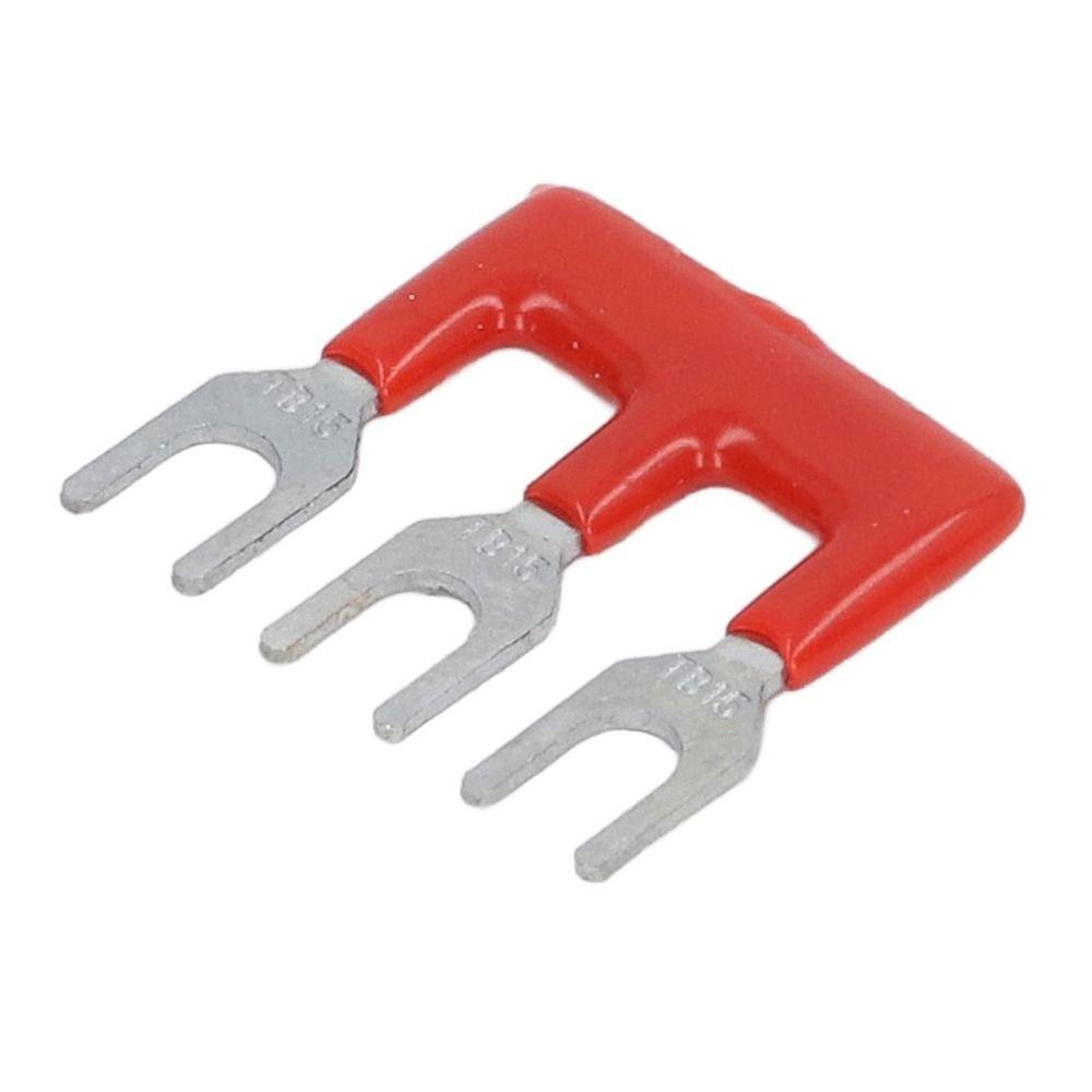 20pcs Fork Type Jumper Block Terminal Strips 400V 15A Jumper Block Workshops Fork Terminal Strip
