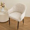 Semi-circular Elastic Office Dining Chair Cover Modern Simple Dustproof Non-slip Office Dining Chair Seat Cover