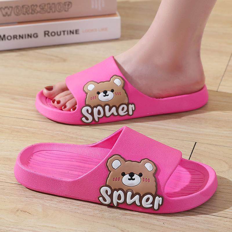 New raw slippers bear cool slippers couple home four seasons slippers