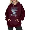 Women's Fashion Long-Sleeve Pullover Hoodie with Fun Movie-Inspired Prints