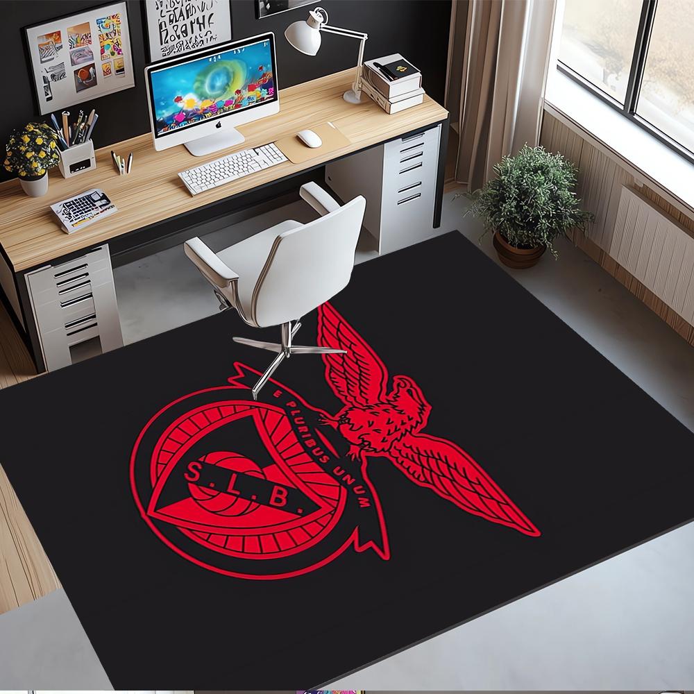 S.L. Benfica Bedruckter Teppich, Teppich, für Bürostuhl Wohnzimmer Schlafzimmer Küchenraum Dekor Geschenke.
