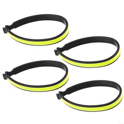 10.1 Cm X 1.1 Cm Clip per Pantaloni da Bicicletta Apertura Elastica 1-10 Cm PVC