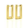 Surgical 316L Stainless Steel Heart Square Rectangular Geometric Stud Earrings For Women Men Boys and Girls Body Piercing Huggie