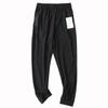 Goods Full Elastic Force Ice Silk Drawstring Casual Pants for Air Conditioning Room Spring and Summer Men Thin Breathable Quick-Drying Sports Pants
