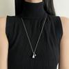 Women Ins Style Light Luxury Long Saddle Pendant Sweater Necklace