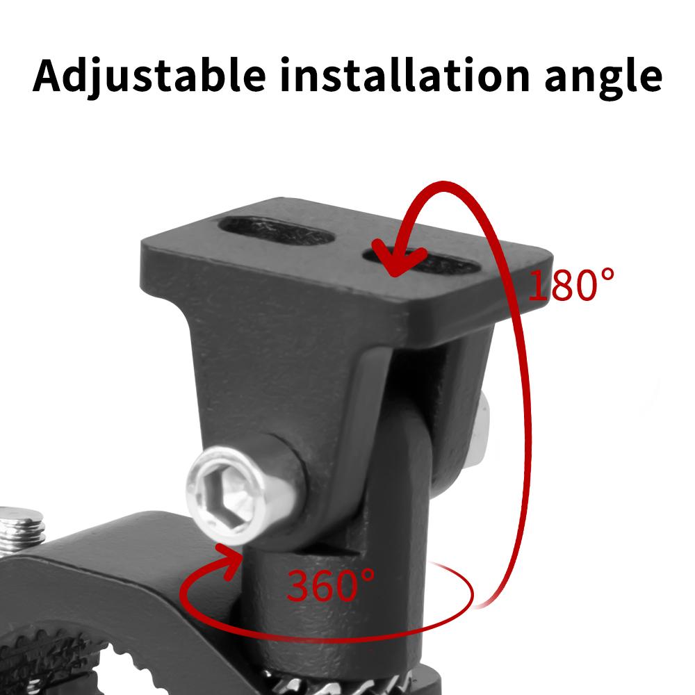 Motorcycle Headlight Spotlight Mount Bracket Motorbike Head Light Lamp Holder Support Adjustable Bumper Mount Clamp