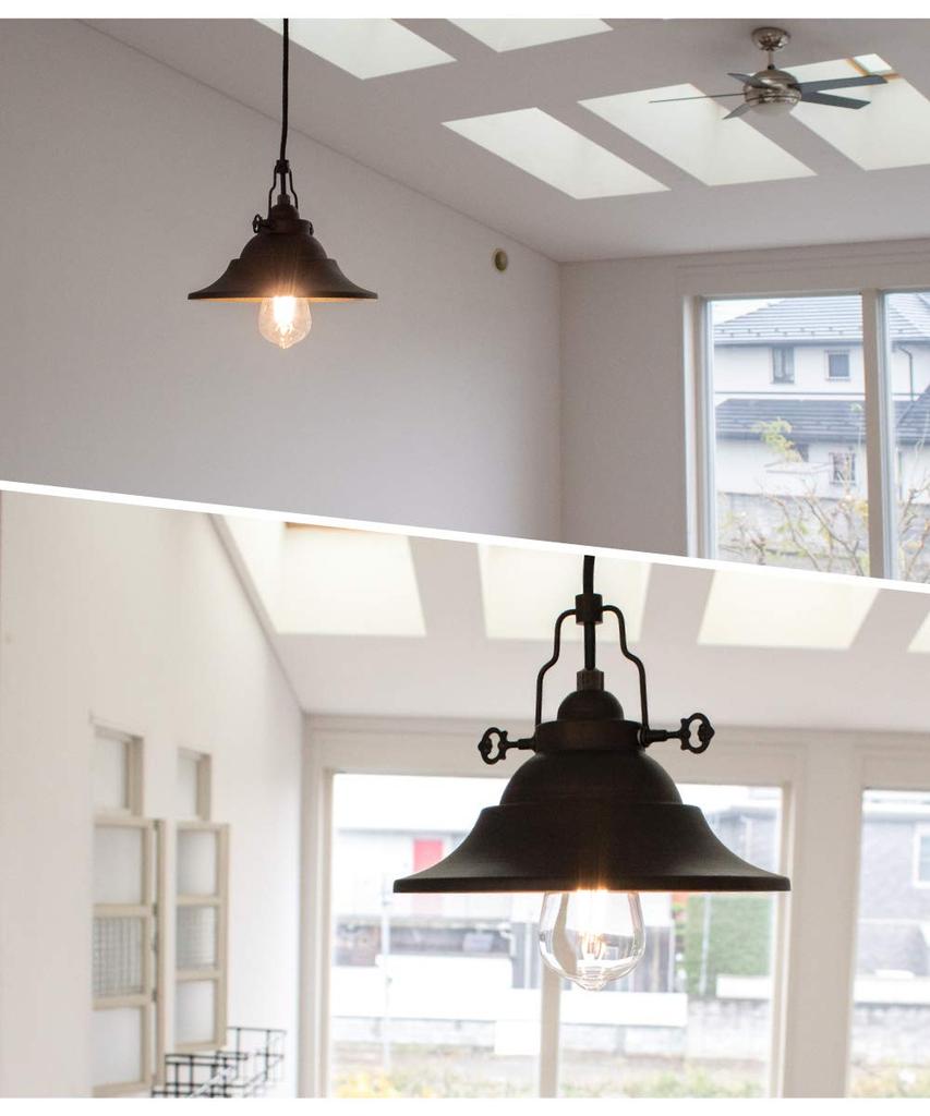 Ampoule RAUTA2 Pendant Light, Stylish, Single-Light, Iron, with Bulb, Perfect for Dining Rooms, Entryways, Bathrooms, Staircases, Hallways, Cafes,