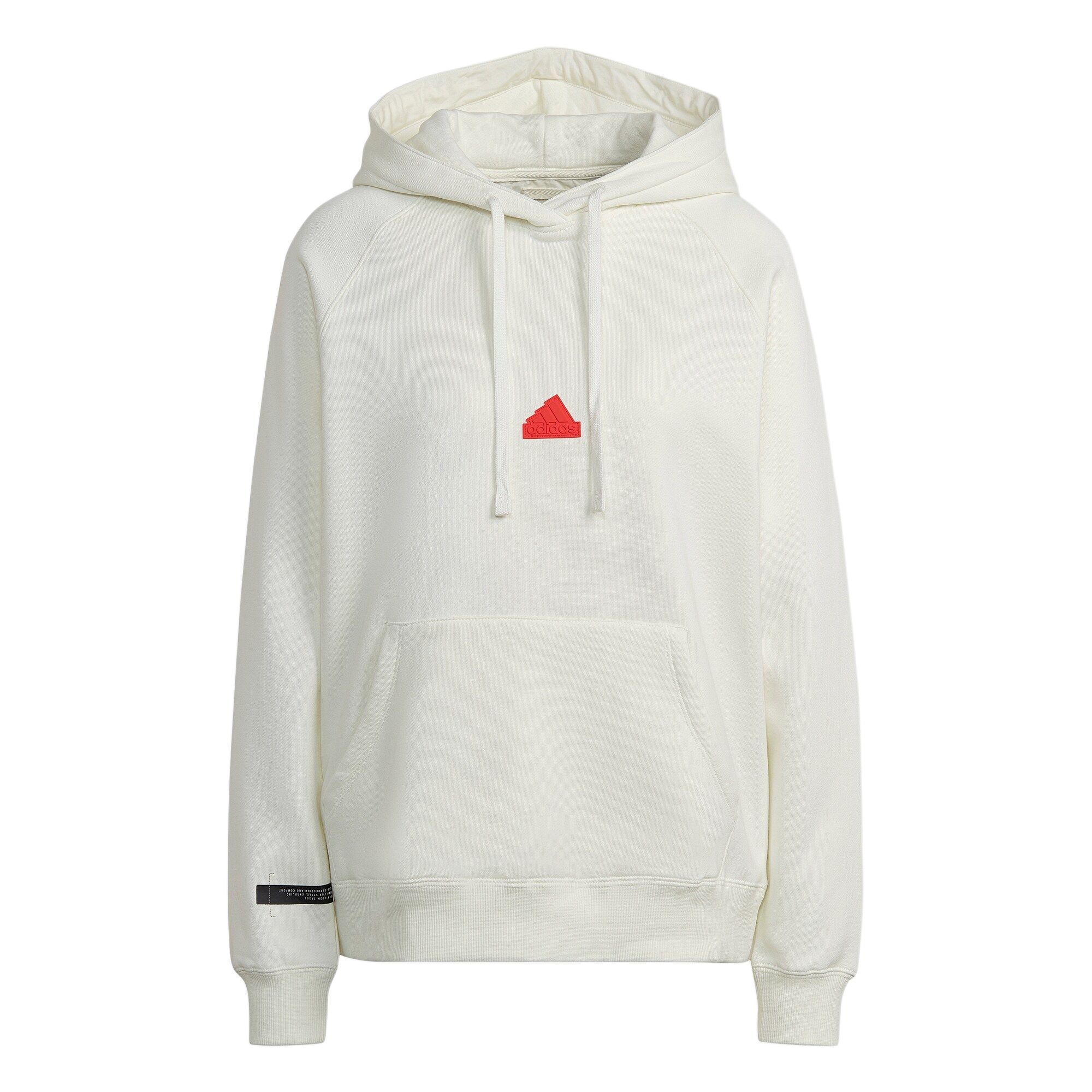 Adidas Sweatshirts Women s White Hooded Moderate Regular HM2852 A/L