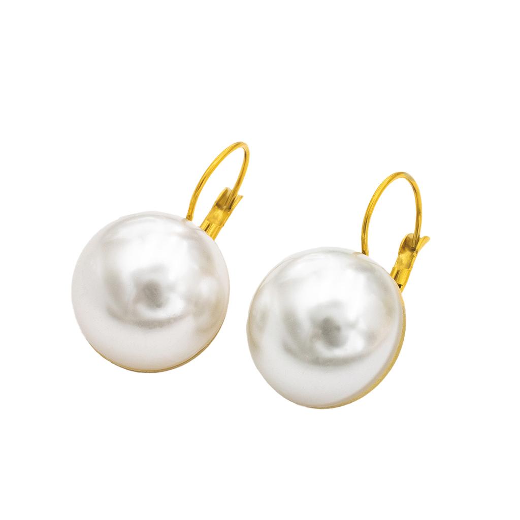 2025 New Hypoallergenic Pearl Stainless Steel Stud Earrings Boho Design for Everyday Light Luxury Jewelry Gift for Women