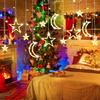 LED Star Moon String Lights,romantic Atmosphere,fairy Curtain Lights,suitable for Bedroom Wall Decoration,room Windows,party and Holiday Decoration