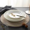 Bone China Ceramic Soup and Dish Plate - Round, Creative, Pure White, Deep Tableware