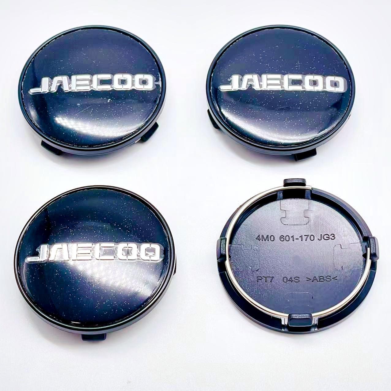 

4pcs 3D 61mm For Car emblem Wheel hub Center Cap Rim Cover Hub Cap JAECOO Badge covers sticker Decals Styling accessories For JAECOO Badge&4Pcs 61mm Cap