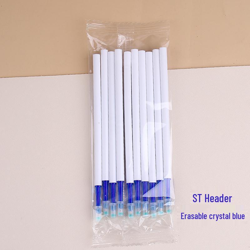 Moresable Druckkugelschreiber-Minen, Radierbar, Drucktyp, Kristallblau & Karbonschwarz, 20/50er-Packs für Schüler