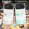 Beautiful Purple Shell For Magsafe iPhone 17 Pro Max 16 E 15 14 13 Plus 12 Mini 11 17 Air XR Xs Max 7 Plus Glass Phone Case