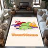 Teletubbies Customized Name Carpet Design for Hallway Decorate Room Playrooms Living Rooms Anti-slip Rug Anime Office Decor Best for Christmas