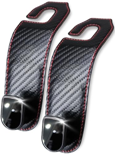 

2 крючка на подголовник - Держите багаж вдали от пола - Крючки для сидений для передних и задних сидений - Хранение в автомобиле - Автомобильные принадлежности - Удобные товары (спортивный