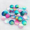 80pcs Round AB Resin Crystal Fish Scales Flat Back Rhinestone Scrapbook Wedding Decoration Scrapbooking Diy Accessories