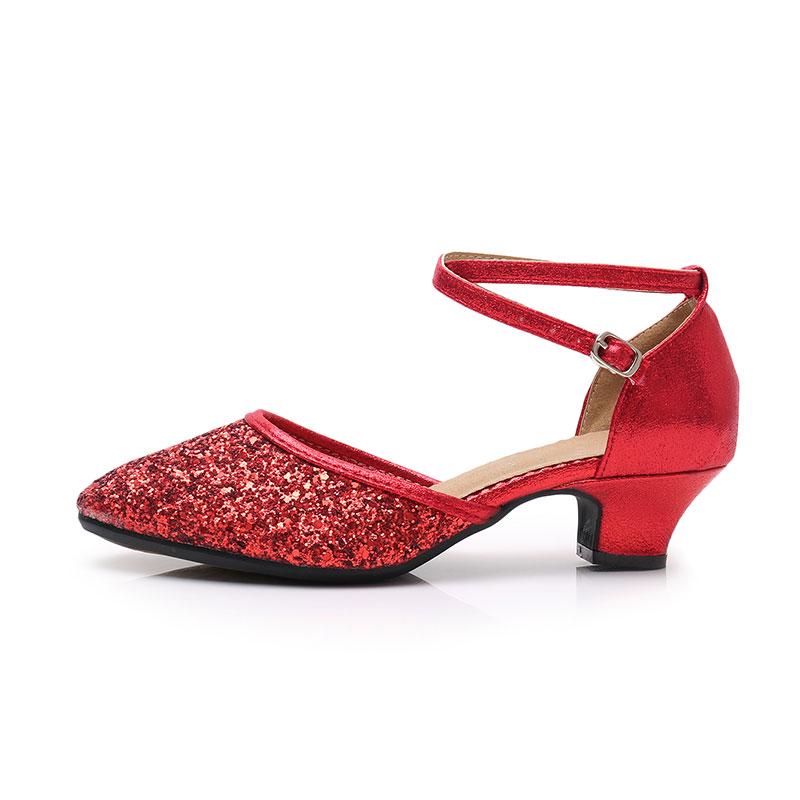 Tanzschuhe Damen Mädchen Niedrige Absätze Standard Tanzschuhe Moderner Tango Standard Tanzschuhe mit Absatz 3,5CM