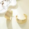 European and American Jewelry Fashion Personality Exaggerated Irregular Cold Wind Metal Earrings C-shaped Large Earrings Earrings