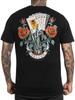 Sullen Men's Aces & Eights Short Sleeve Premium T-shirt Skeleton Cards Roses Tee