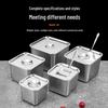 Lard-Flavored Stainless Steel Square Seasoning Box with Lid