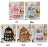2025 Trendy Capybara Print Backpack: Cute, Fashionable, Versatile Double Shoulder Bag with Large Capacity for Students