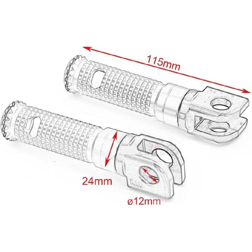 

Motorcycle Pedals Front Foot Pegs For Kaw&asaki Z125 Z650 Z900 Z1000 NINJA 250 300 650 H2 SX ZX-6R/9R EX250R 300R Motorcycle Accessories Footrests