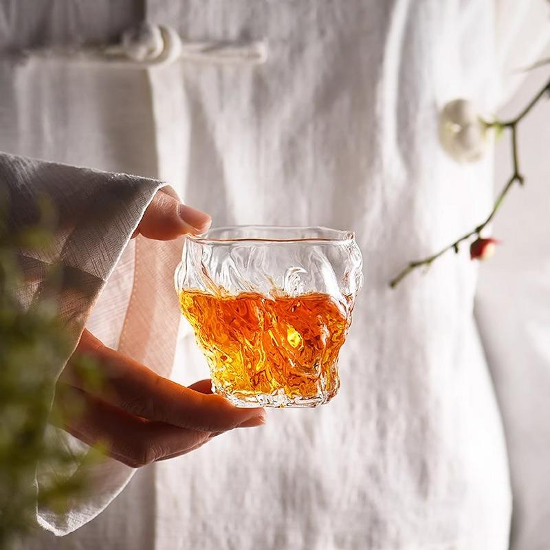 Szklana czarka do herbaty w stylu japońskim Przezroczysta żaroodporna Kung Fu Czarka Sprawiedliwości Chahai Kreatywna czarka Akcesoria do herbaty 2025 Nowość