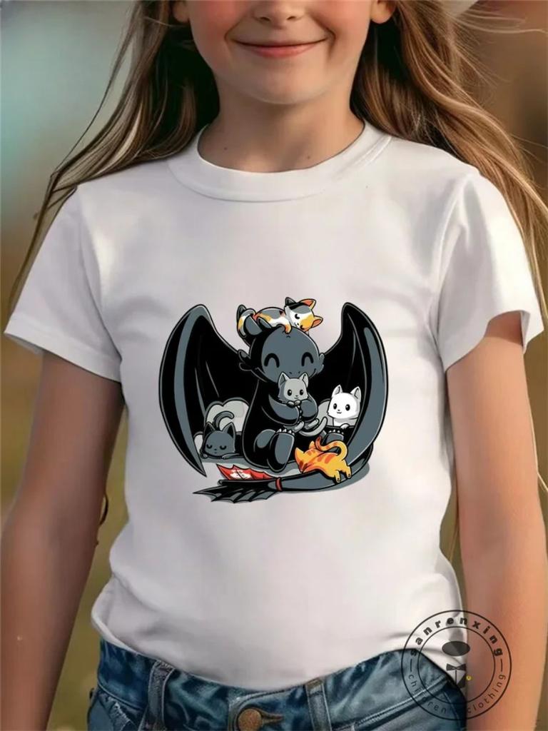 Summer Children's T-shirts Children's Short-sleeved Tops Boy Girls' Tops