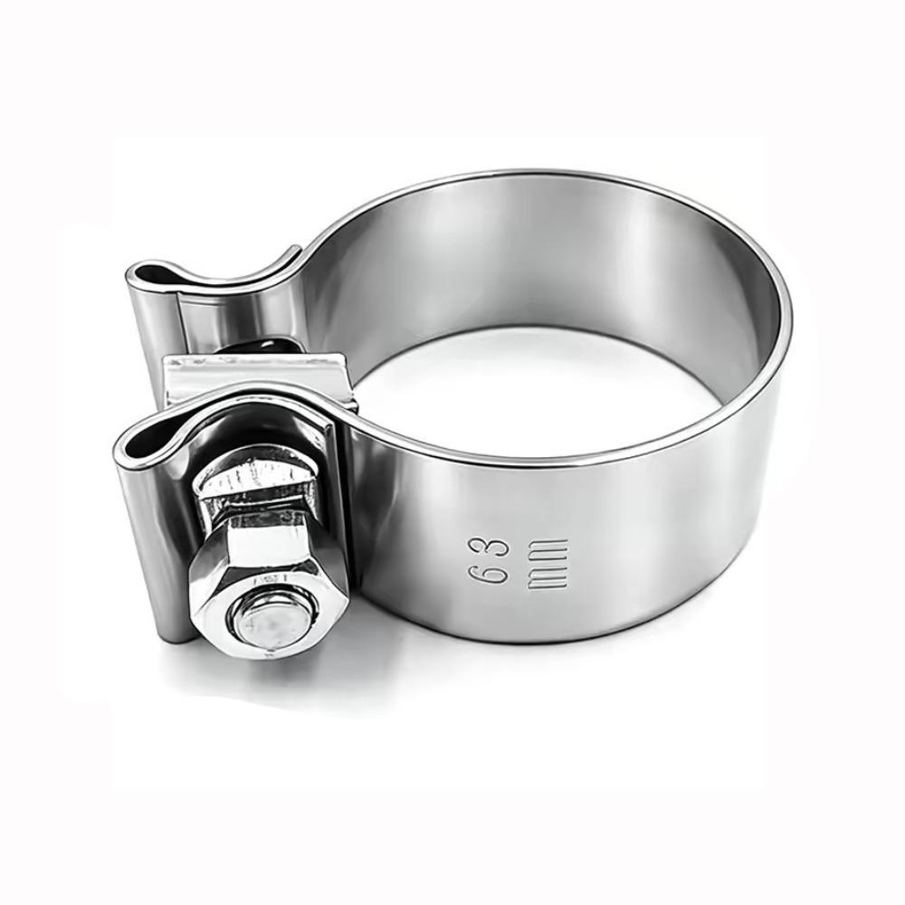 Stainless Steel Pipe Connection Hoop 40-76mm Steel Pipe Clamp Strong Hose Clamp