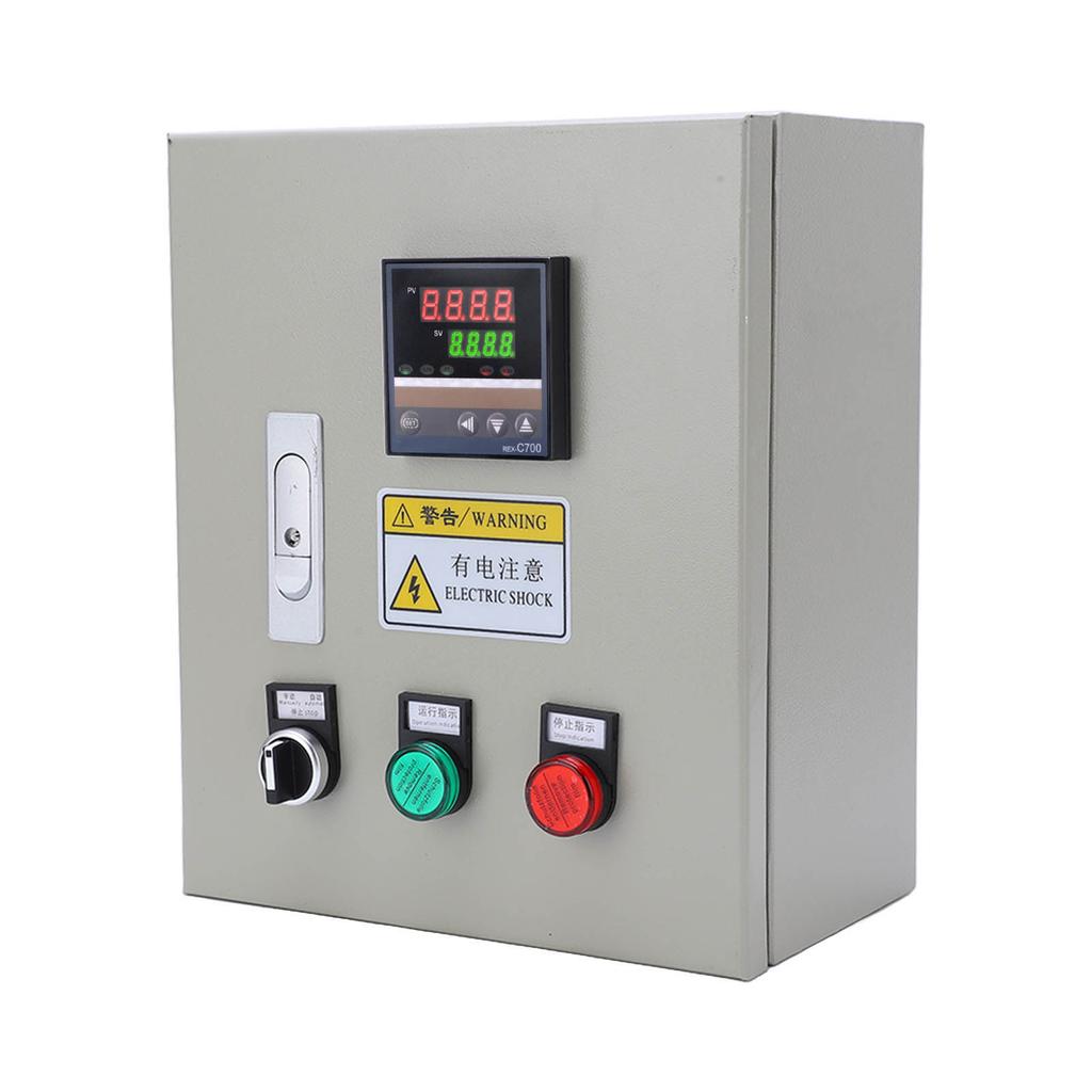 BERM Temperature Controller 3 Phase Intelligent Thermostatic Control Box with M6 Thermocouple AC 380V