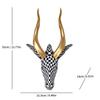 Modern Minimalist Antelope Mosaic Wall Hanging