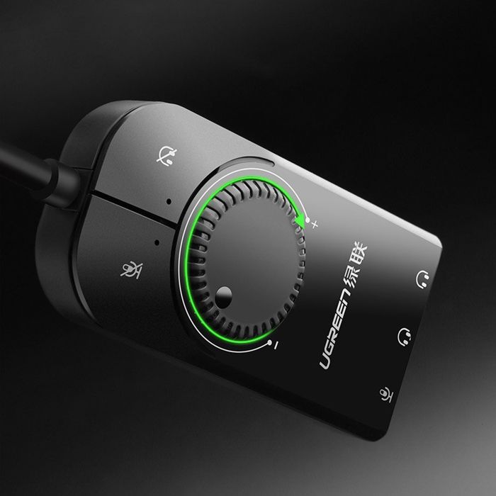 Adaptateur Audio USB Vers 3x Jack - Ugreen - 40964 - Noir - Contrôle Du Volume - OTG
