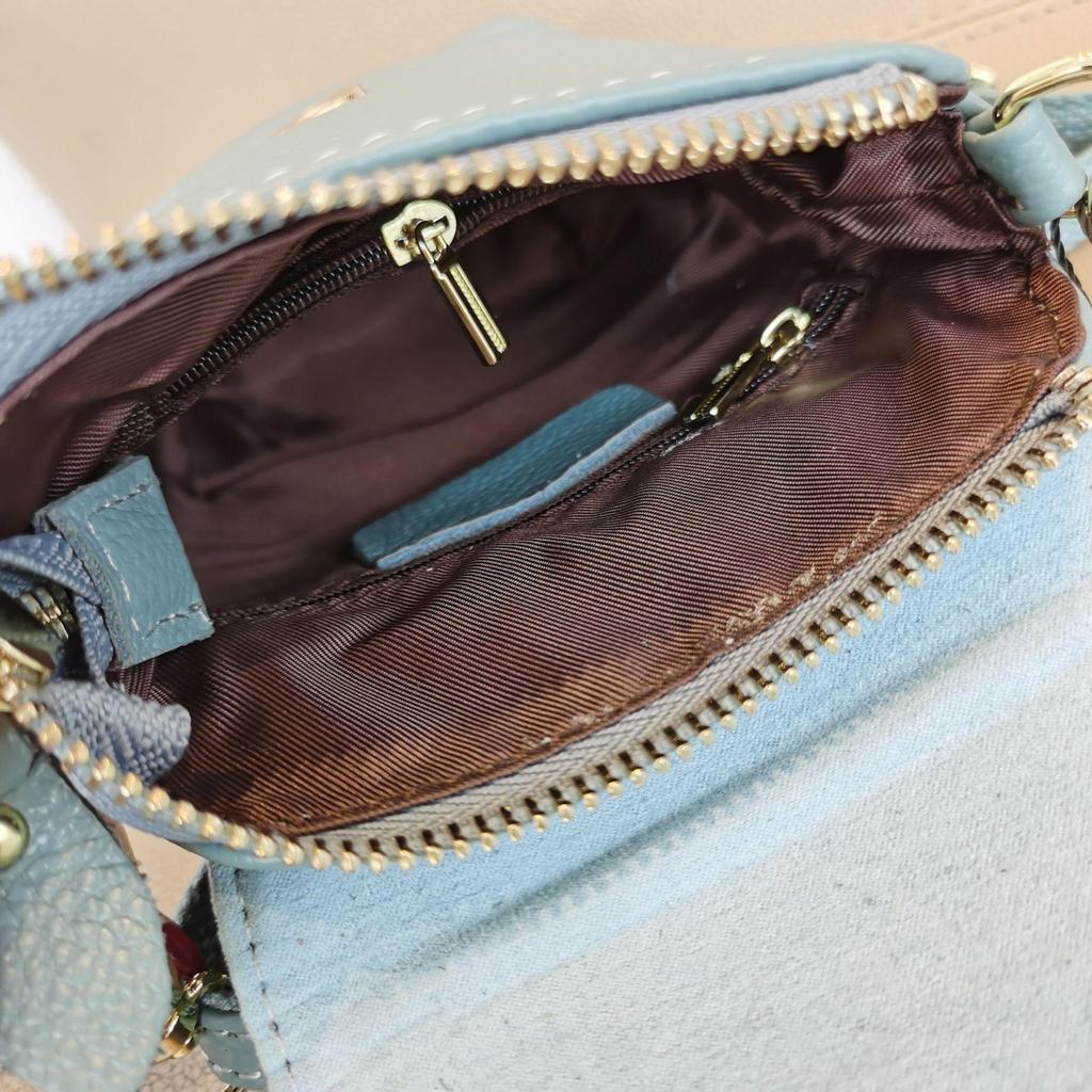 Genuine Cowhide Women's Versatile Clutch & Shoulder Bag - 2025 New Trendy Style, Lightweight