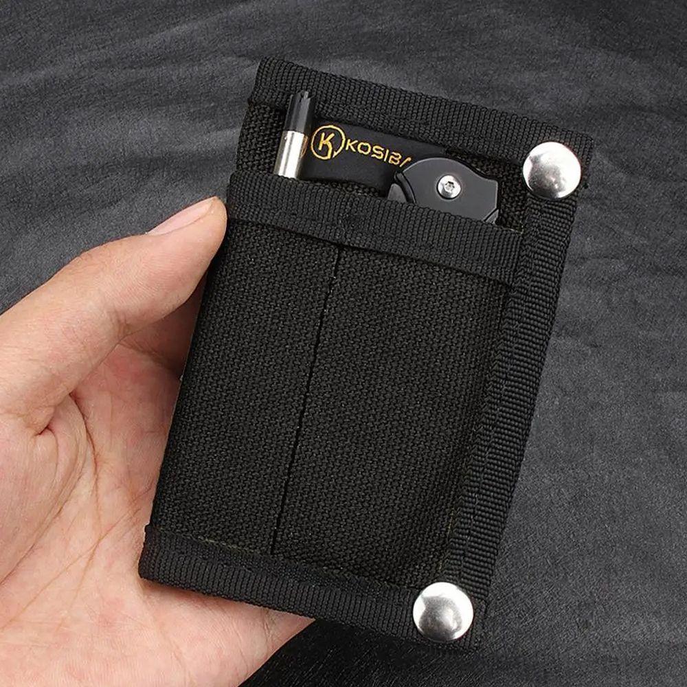 Large Capacity EDC Pouch Wallet Oxford Camping Storage Wallet Hiking Outdoor Coin Purse  Unisex