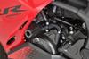 Protections de carrosserie Racing Sliders Noirs pour CBR250RR (2017) 59-02-01B