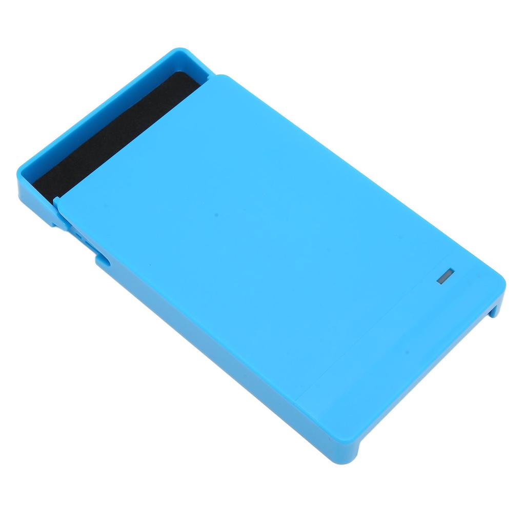 2.5in Hard Drive Enclosure USB3.0 Plug and Play Mobile HDD Enclosure External HDD Case Adapter for Windows for OS Blue