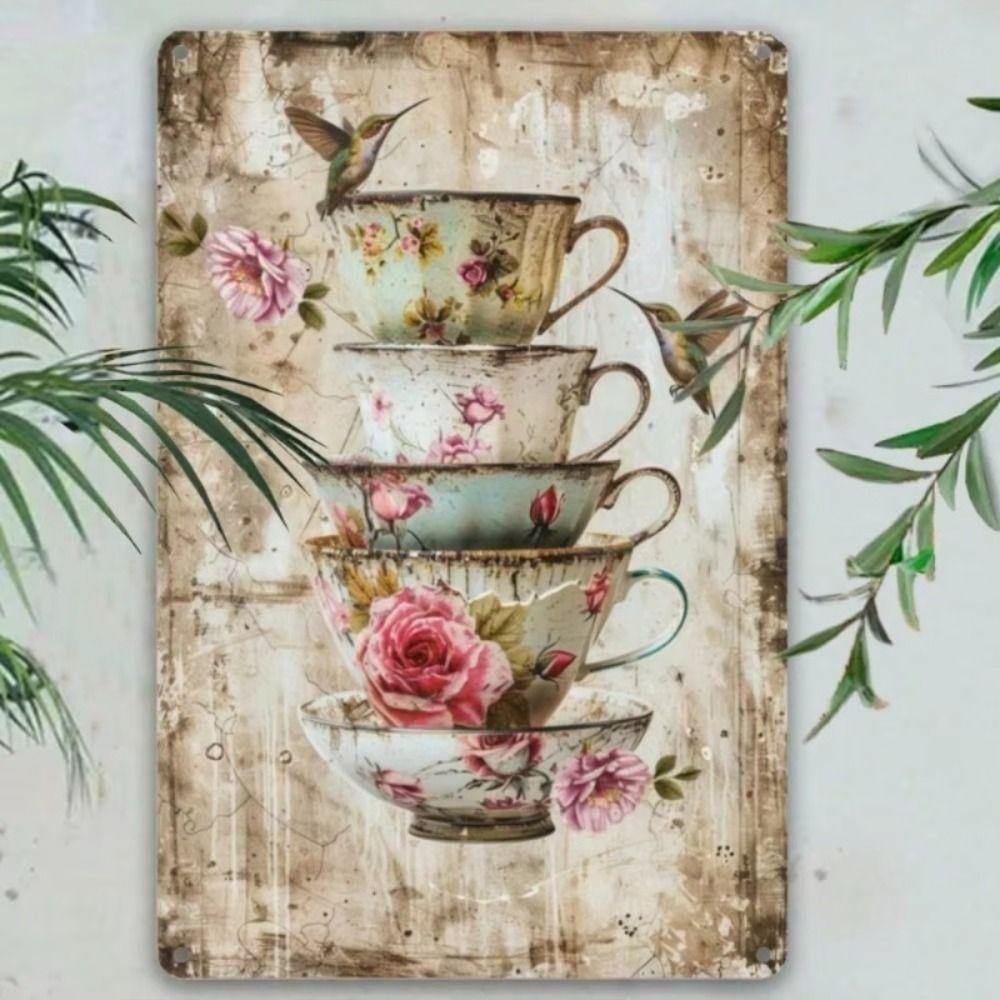 Metal Wall Art Sign Hanging Decor 20x30cm