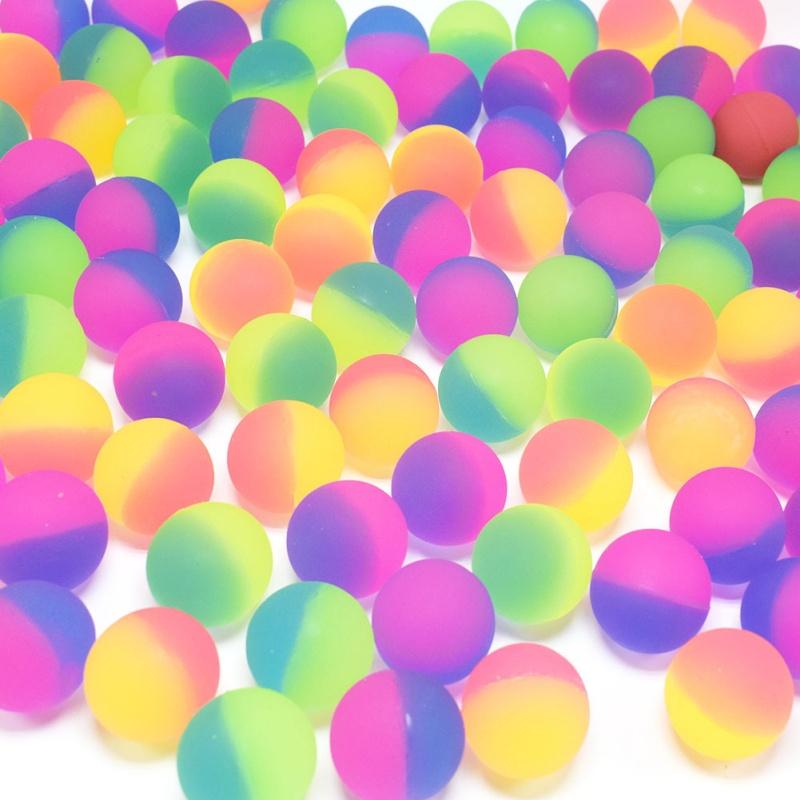 10Pcs Exploding Eyes Bouncy Ball Toy Assorted Halloween Ball Prom Gifts Elasticity Colorful Bouncy Rubber Jumping Ball Toy Gift