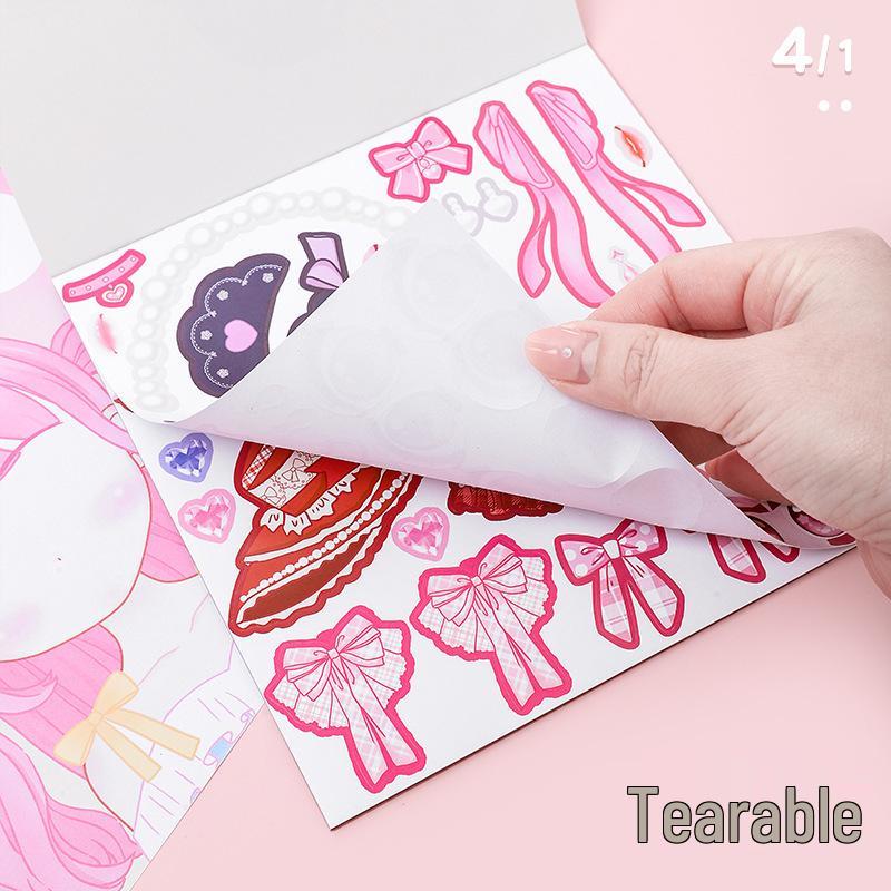 Kaba Bear Princess Dress-Up Sticker Book for Kids