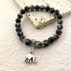 Lucky Natural Stone Beaded Bracelet Fashion Cute Elephant Unisex Bracelet Jewelry Bracelet