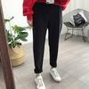 Autumn Winter Thicken Women Pencil Pants Wool Pants Female Harem Pants High Waist Loose Soft Plus Size Women Trousers Capris 6648