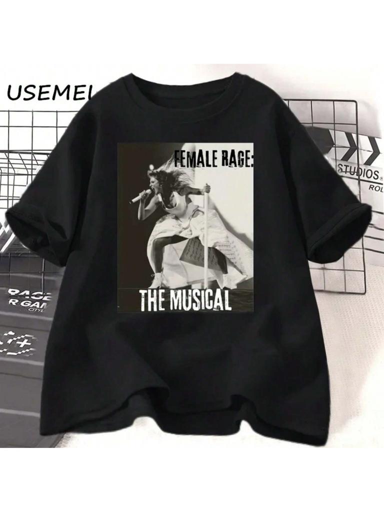 Female Rage The Musical T Shirt TTPD Music Paris Tour T-Shirt Women Men The Tortured Poets Deparment Tshirt Cotton Summer Tops